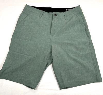 Volcom Surf And Turf Shorts Mens 29 Green Four Way Stretch Outdoor Skater Surfer - Image 1 of 4