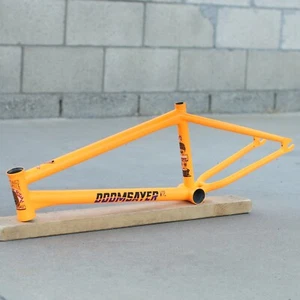 WE THE PEOPLE BMX DOOMSAYER BICYCLE FRAME MATTE PASTEL ORANGE JORDAN GODWIN - Picture 1 of 3