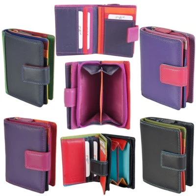 Golunski Graffiti RFID Blocking Small Real Leather Womens Purse Gift Boxed 7-142