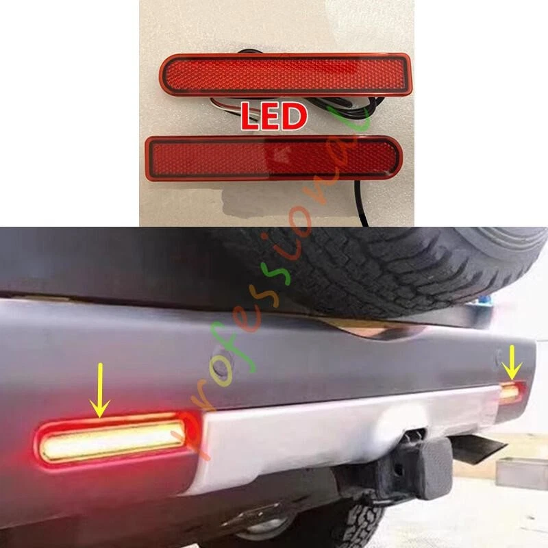 Luz de freno de parachoques trasero modificar 2 piezas para Toyota FJ Cruiser 2007-2014 Foto 1 de 1