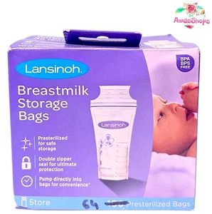 Lansinoh 64 Breastmilk Storage Bags - Picture 1 of 4
