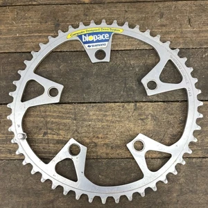 Vintage Shimano Biopace 48T Chainring 110 BCD 5-Bolt Oval Elliptical Road Alloy - Picture 1 of 9
