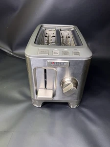 Wolf Gourmet 2-Slice Extra-wide Slot Toaster Stainless Steel WGTR122S - Picture 1 of 9