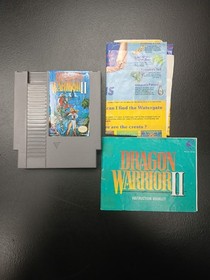Dragon Warrior 2 II Nintendo 1990 NES W/ Map & Manual - Tested