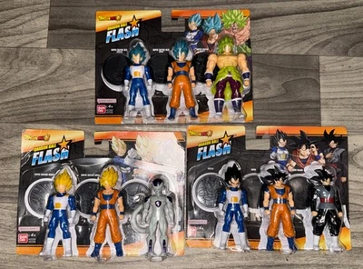Dragon Ball Flash Фигурки ЛОТ ИЗ 9 Фигурок Трудно найти Редкие - Вегета, Гоку Фриза, Броли - Изображение 1 из 4