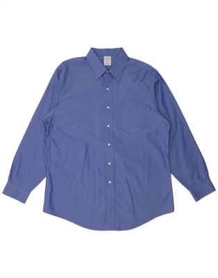 BROOKS BROTHERS Mens Regent Shirt Size 16 1/2 Large  Blue Cotton AY34 - Image 1 of 3