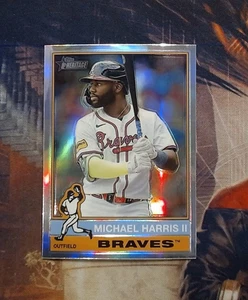 2025 Topps Heritage - High Number SP Michael Harris II #410 Chrome Refractor - Picture 1 of 2