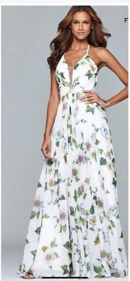 Vestido Faviana Floral Maxi Fluido Gasa Talla 6 Foto 1 de 4