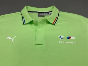 PUMA BMW Motorsport Men's Size LargePolo Paradise Green Shirt Logo’s - Picture 1 of 7