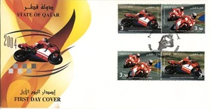 Qatar MotoGP Grand Prix Race 2004 Stamps on Limited Official First Day Cover FDC - Picture 1 of 1
