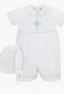 Juego de mameluco y gorro de bautizo bordado Carriage Boutique 18 meses NUEVO $54 Foto 1 de 4