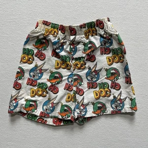 Vintage Looney Tunes Boxer Shorts Youth Small 6/8 Bugs Bunny Daffy Christmas 90s - Picture 1 of 5