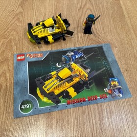 Lego 4791 - Alpha Team Sub-Surface Scooter - 2002 - 100% Complete! w/ Minifigs