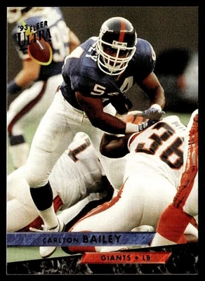 1993 Ultra Carlton Bailey New York Giants #316 - Image 1 of 2