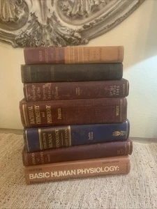 7 Vintage Medizinbücher Menschliche Anatomie Physiologie Krankheit Nervensystem Chemie - Bild 1 von 24