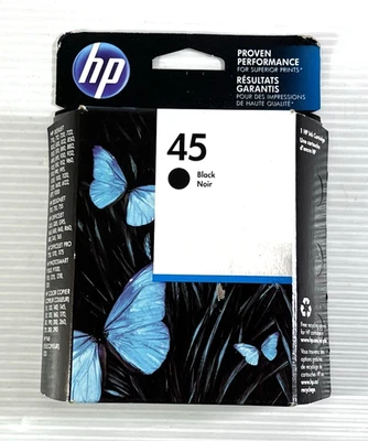 Cartucho de tinta negro original HP 45 51645A exp. Feb 2018 - NUEVO Y PRECINTADO Foto 1 de 4