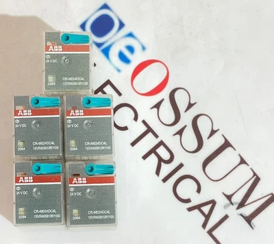 ABB CR-M024DC4L RELÉ INTERFAZ ENCHUFABLE MINIATURA 1SVR405613R1100 PAQUETE DE 5 Foto 1 de 4