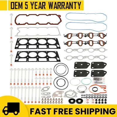 Juego de juntas de culata con pernos para Chevrolet Tahoe Silverado GMC Yukon 2004-09 5,3 L V8 Foto 1 de 4