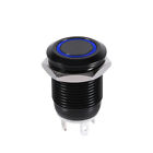Hot 12mm LED Light Momentary Push Button Switch Toggle Black Case 2A