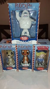 Rudolph Bobblehead Collector Series Lot of 4 Clarice Bumble Hermie Rudolph MIB  - Picture 1 of 9
