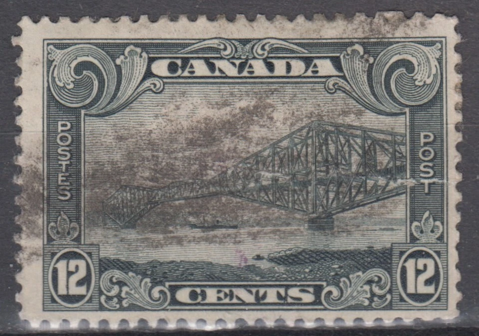 Canada Scott #156  12 cent Quebec Bridge "KGV Scroll" - Изображение 1 из 1