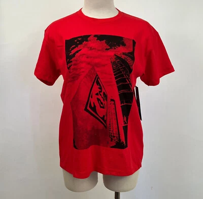 Obey Women's Sustainable T-Shirt San Diego Icon Red SM NWT Shepard Fairey Andre - Image 1 of 3