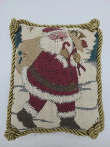 Almohada vintage de Papá Noel de Navidad a punta de aguja 6"×5" - Imagen 1 de 5