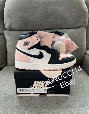Nike Air Jordan 1 Retro High OG Atmosphere Bubblegum Size 8 Womens DD9335-641 - Image 1 of 4