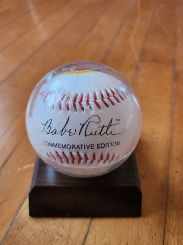 Babe Ruth Baseball 100th Anniversary Commemorative Edition With Baseball Holder Cover