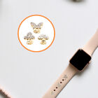 3 Pcs Alloy Strap Studs Watch Band Rhinestone Accesorios De Smartwatch Charms