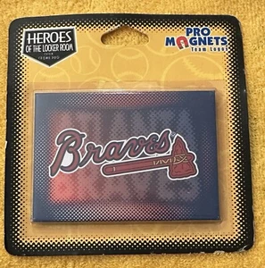 1998 MLB Pro Magnets 🧲 Atlanta Braves ⚾️ 3.5" Logo Fridge Magnet 🧲 - Picture 1 of 2