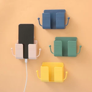 Rack Storage Wall Mounted Box Stand Phone Holder Punch Free Organizer Case - Zdjęcie 1 z 17