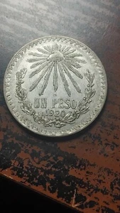 1920 M Mexico Silver Peso XF                                           T285 - Picture 1 of 2
