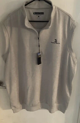 Sudadera Pebble Beach Performance 1/4 Cuarto Cremallera Sin Mangas 2XL Gris Violeta Foto 1 de 4