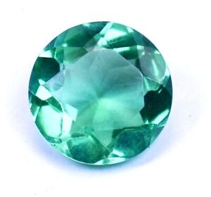 AAA Colombian 5.35 Ct Natural Green Emerald Round Loose Gemstone Certified B5797