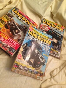 VINTAGE LANDROVER OWNER INTERNATIONAL X 10 MAGAZINES CARS - Picture 1 of 16