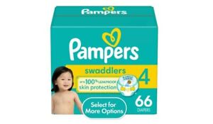 Pampers Swaddlers Diapers, Size 4, 66 Count