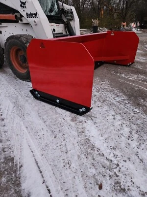 7' Bobcat 30" Snow Pusher Box minicarregadeira arado comercial caixa CAT estojo protetor - Imagem 1 de 4
