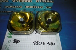 coppia Fendinebbia Quadrato Carrello 06850700 488 Giallo per FIAT LANCIA OPEL - Picture 1 of 5