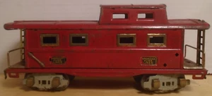 PREWAR VINTAGE AMERICAN FLYER #3211 O GAUGE RED CABOOSE - Picture 1 of 7
