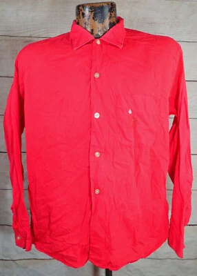 Camisa De Colección Años 50 Washington Dee Cee Roja Algodón Sanforizado Para Hombres L Rockabilly MCM Foto 1 de 4