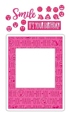 Sizzix Impresslits Birthday Smiles 4pc set #662457 Retail $12.99 - Image 1 of 4