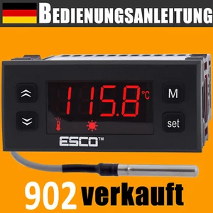 TEMPERATURREGLER mit fühler Thermostat 230V Digital Temperaturschalter Hysterese - Bild 1 von 7