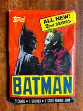 BATMAN 2nd Series Cards + Stickers + Bubblegum - Sigillata Topps 1989 - (B)