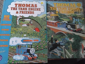 Thomas the tank engine annuals x2 1990's - Imagen 1 de 7