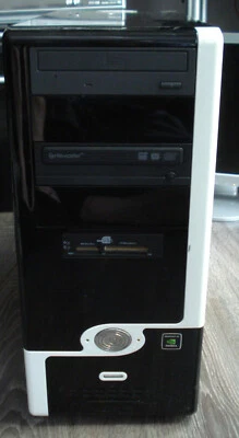 Alte Gamer PC Intel Quad-Core Q8200 4x 2.33 GHz 120GB SSD 750 GB HDD 8 GB RAM - Bild 1 von 4