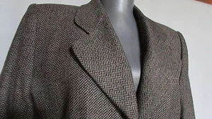 Le Suit petites wool blend lined black ivory beige fitted traditional blazer 8 6 - Picture 1 of 5