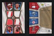 2007-08 SP Game Used Authentic Fabrics /10 Elton Brand Grant Hill Quad Patch HOF