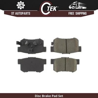 Para Acura RDX 2010-2018 | Pastillas de freno de disco traseras centradas | Semimetálicas Foto 1 de 3