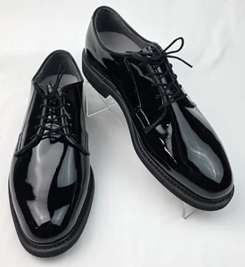 EUC Bates High Gloss Patent Leather Uniform Military Dress Shoes Men's Size 11D - Picture 1 of 17